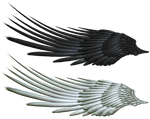 Good and Evil Angel Wing PNG 2 by Thy-Darkest-Hour