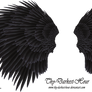Black Angel Wing - Stock
