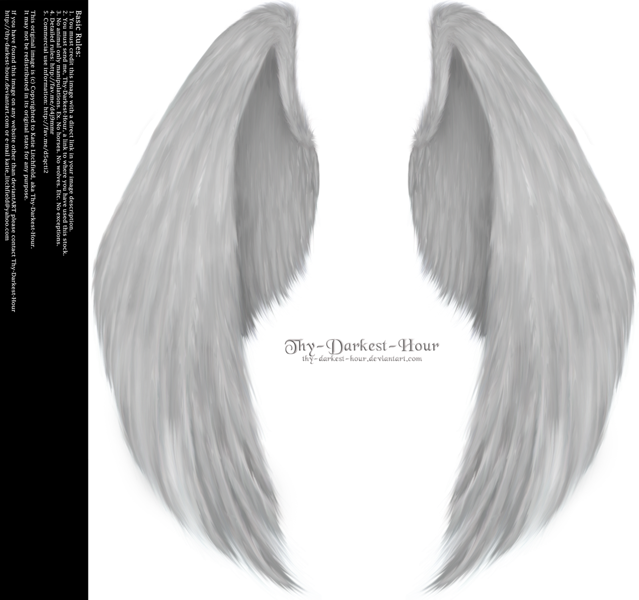 Furred Feathered Wings - White PNG