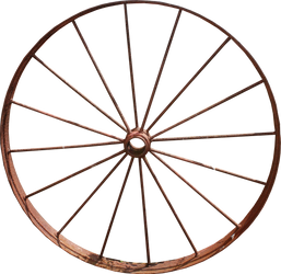 Iron Wagon Wheel PNG