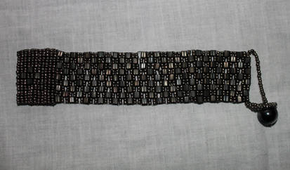 Pewter stitched cuff