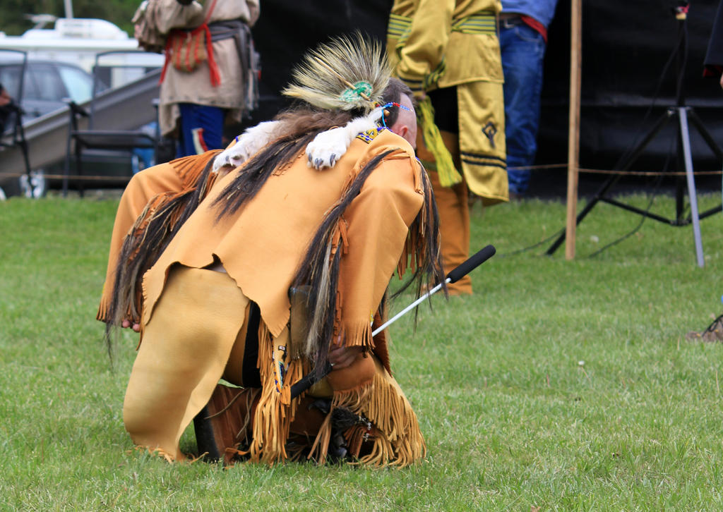 Crouching Native American 01