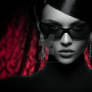 Darkiri. High Fashion Editorial Portrait Symmetric