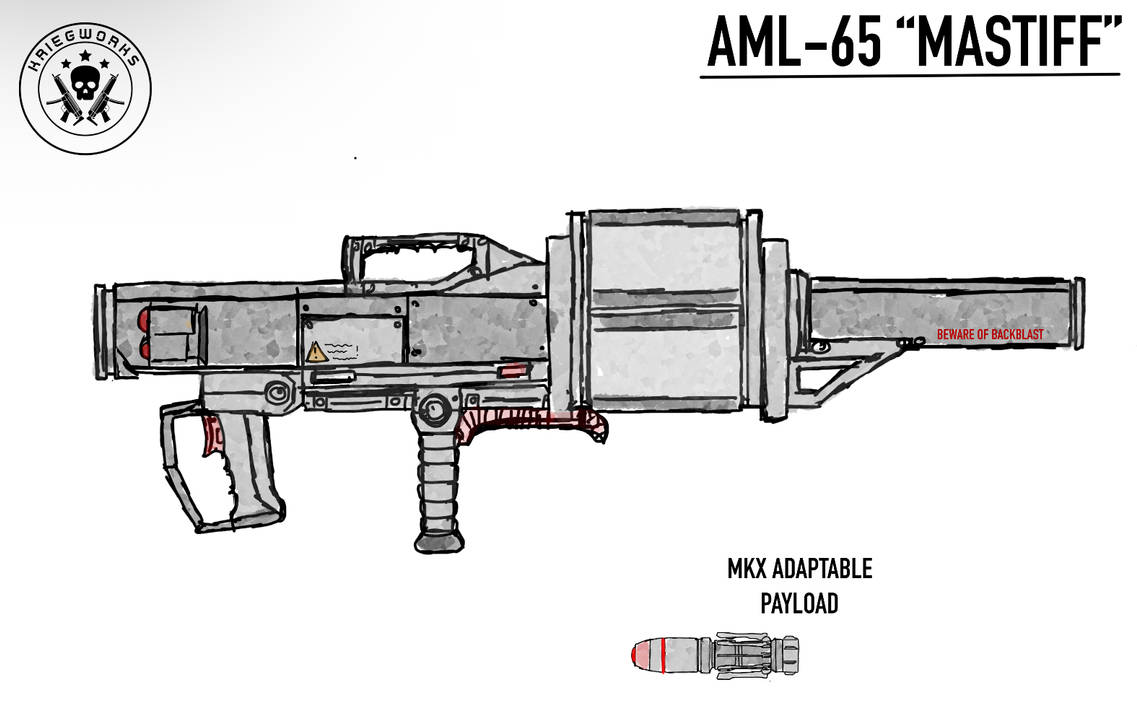 Aml Launcher KRIEGWorks AML-65 Mastiff Rocket Launcher by mothfuzz145 on DeviantArt