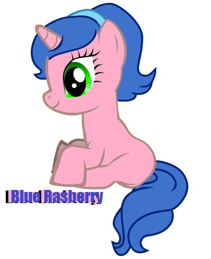 Blue Rasberry Filly MLP FIM OC by CottonSwirl on DeviantArt