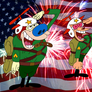 Ren and Stimpy 4th of July Salute