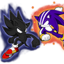 Dark Sonic Vs Darkspine Sonic