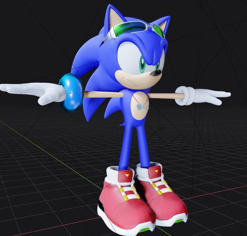 Sonic Riders Suits Rider Outfit Sonic by BlackCat042 on DeviantArt