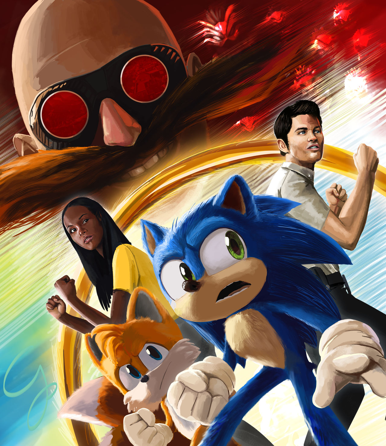Sonic The Hedgehog 2 Movie Poster by JacobLewis1954 on DeviantArt