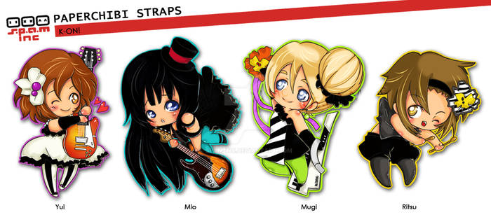 PaperChibi Straps: K-ON