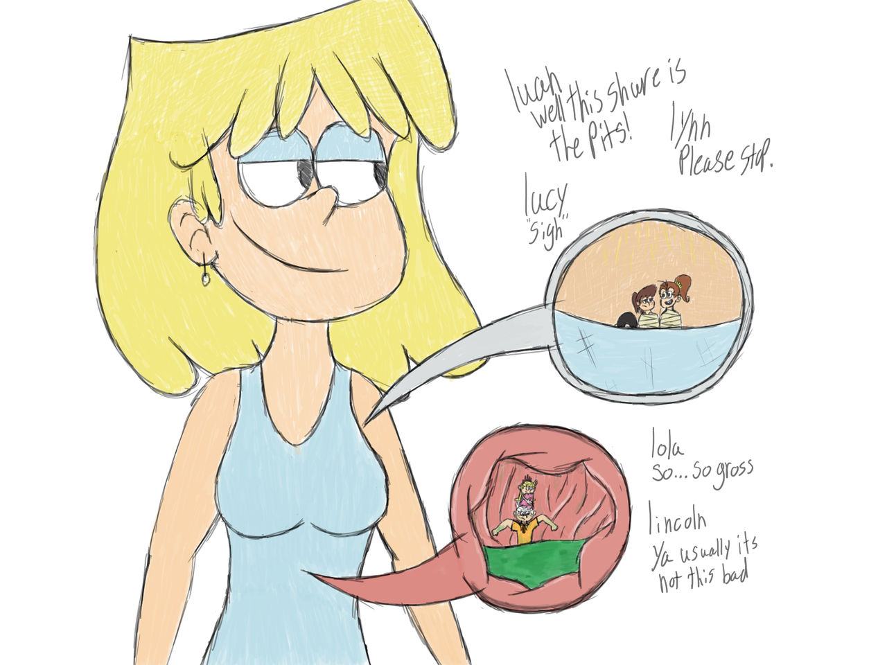 Lori's babysitting day by gtsgunrunner on DeviantArt
