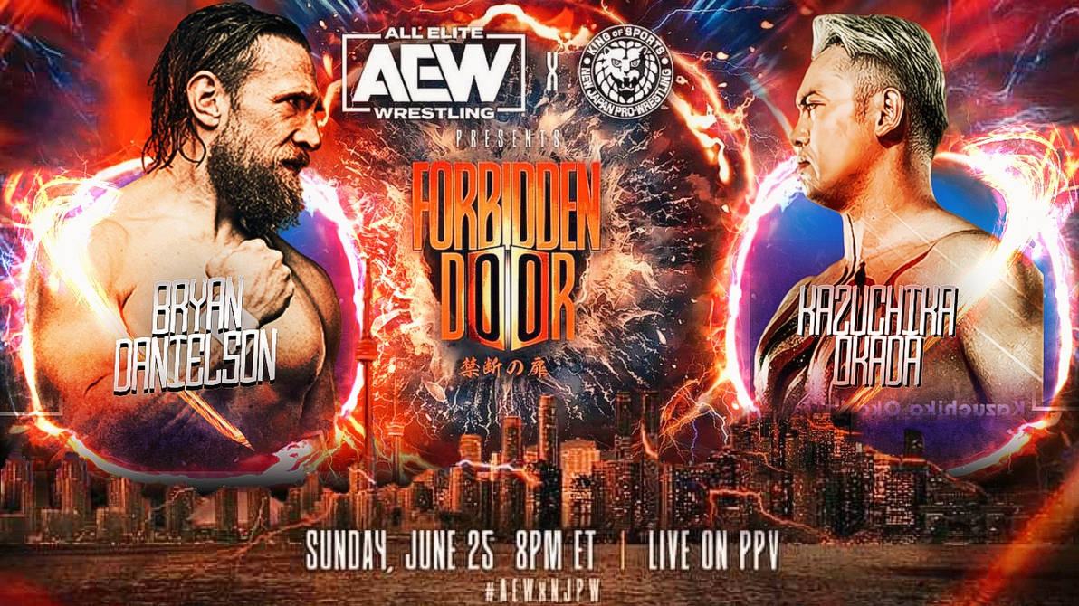 AEW 2023 Double or Nothing Poster with Canvas 16x20