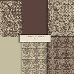 Beige and Brown Lace Paper (PREVIEW