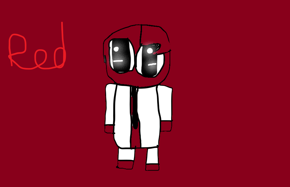 Red R&b Friends Red Rainbow Friends Fan Art by RedkingTheAmongUs on DeviantArt