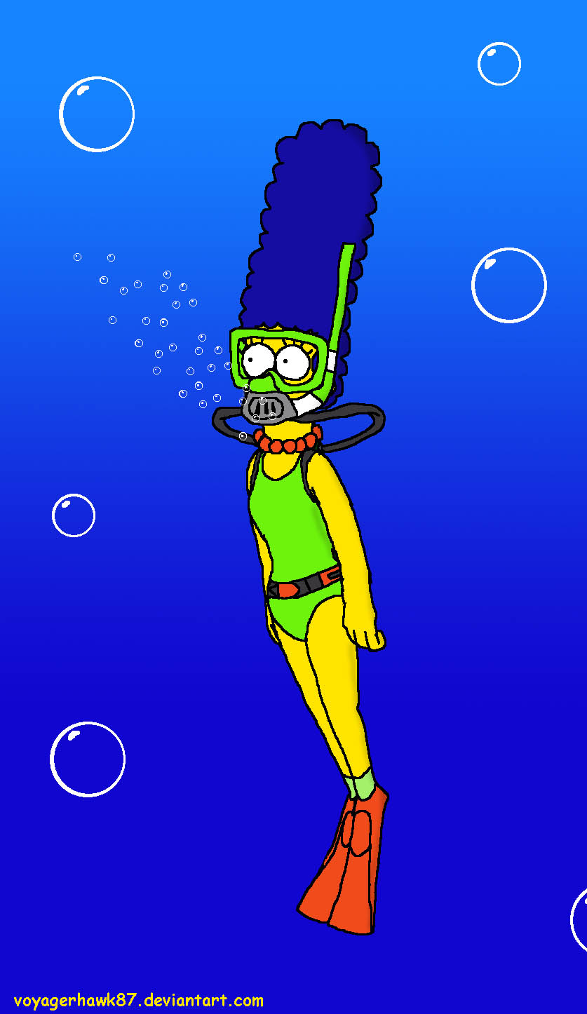 Scuba Marge Simpson