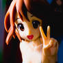 Yui says PEACE