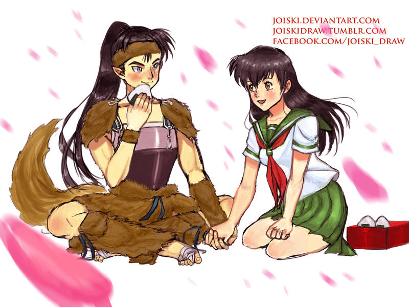 Kagome X Kouga Comission Colour By Joiski On DeviantArt.