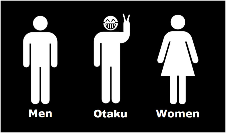 Otaku toilet sign