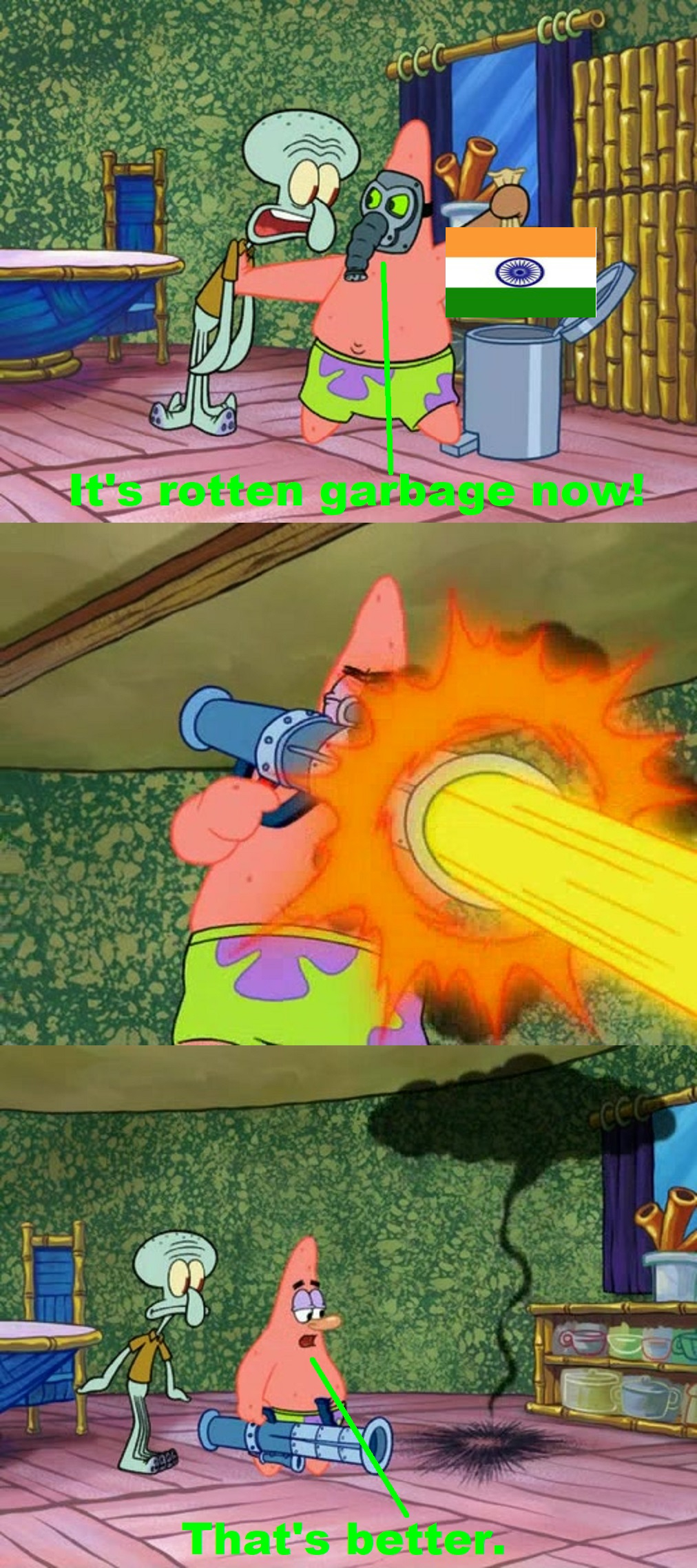 Patrick blasts AhmedSignh10 by NEwSpongeBobFan21 on DeviantArt