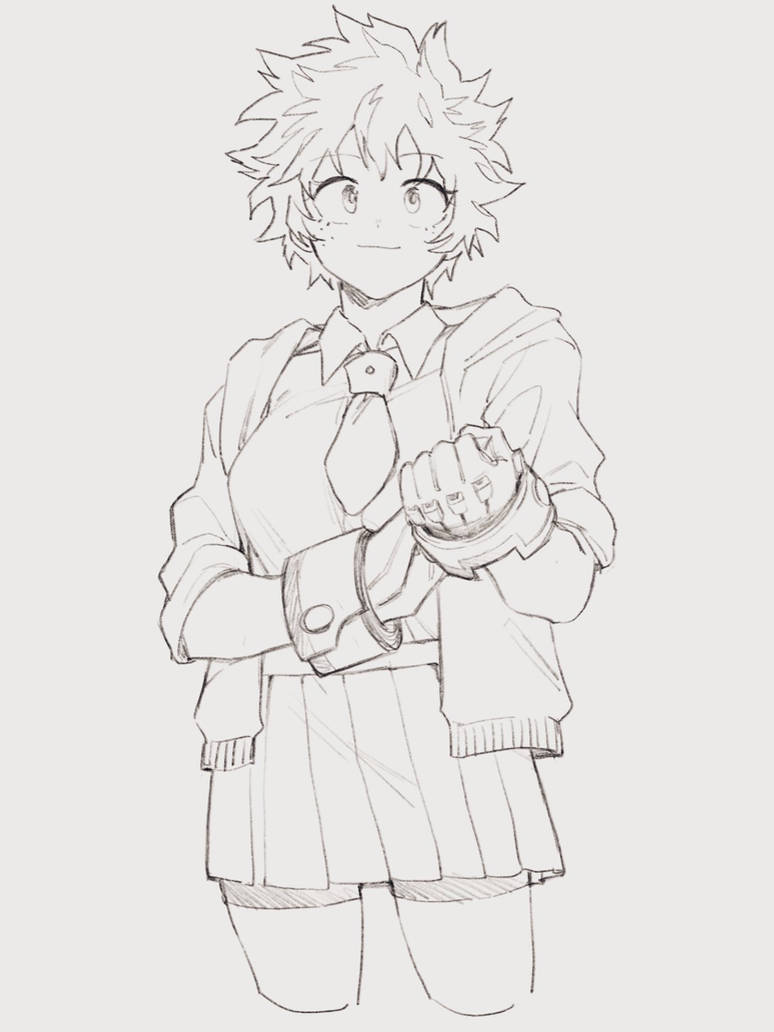 Female deku by bakudekulovechild on DeviantArt