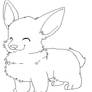 Pembroke Welsh Corgi Lineart 1