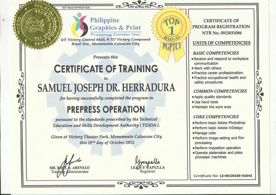 My Graphic Design Graduation Certificate By Tmaclabi On