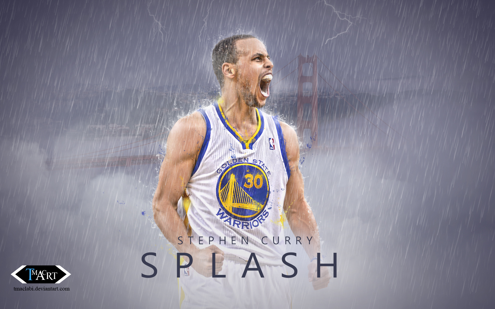 Stephen Curry Splash Wallpaper