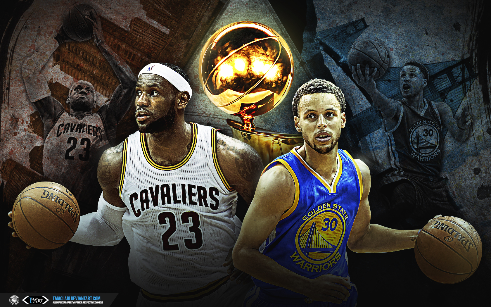 Cavs vs Warriors Finals 2015 Wallpaper