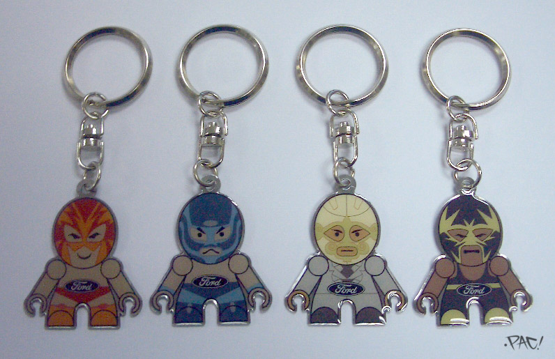 Luchador Keychains