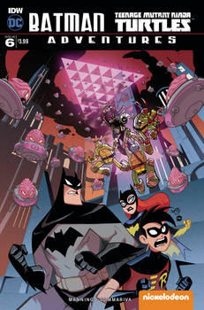 Batman TMNT Adventures Cover colors