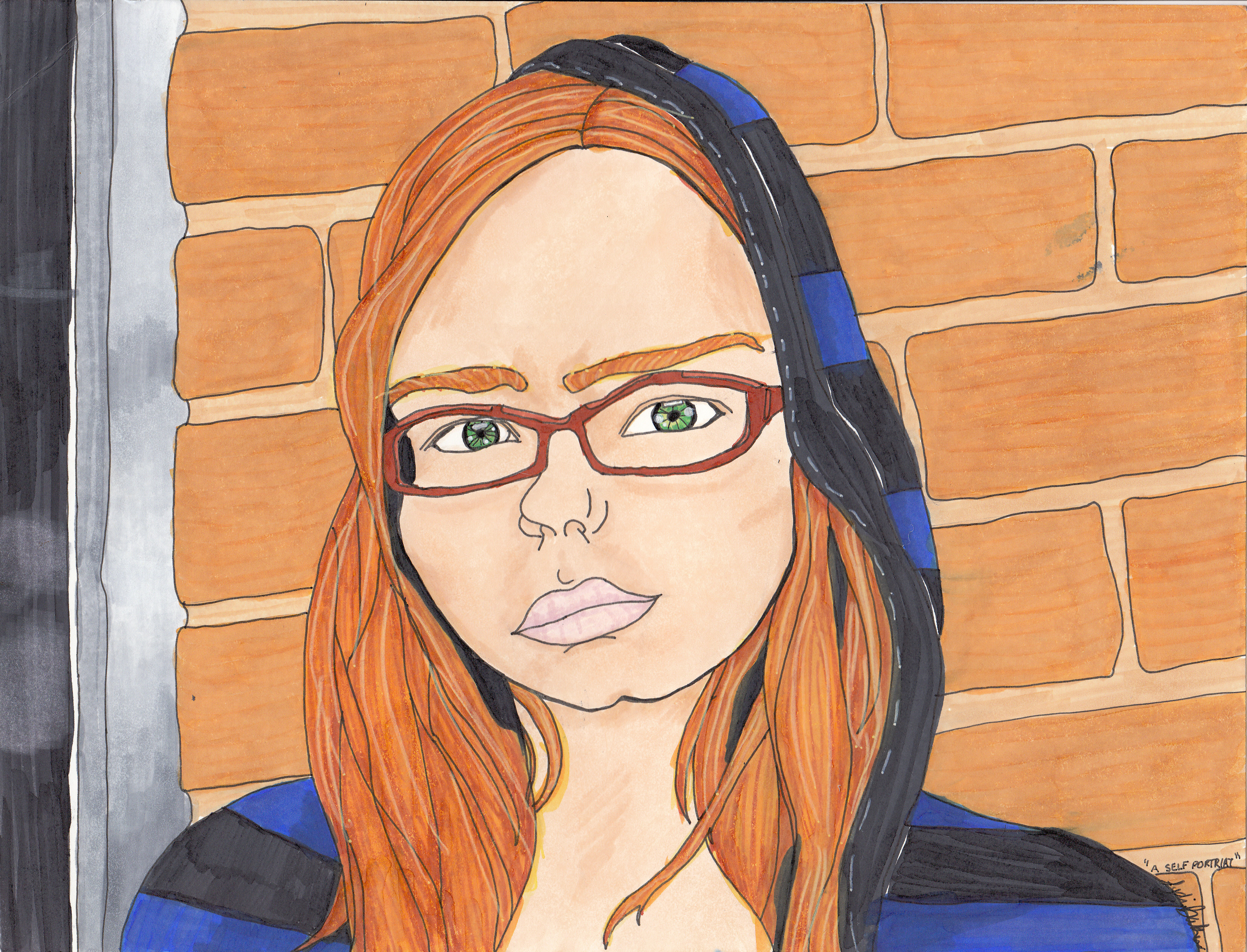 Copic Self Portrait