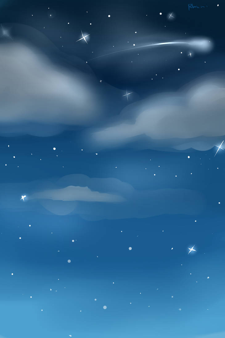 Night Sky Custom Background by Rhuni