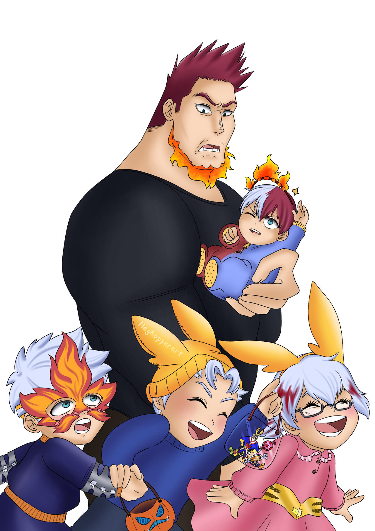 Todoroki The First The Todoroki's first and last Halloween by Heyhopperart on DeviantArt