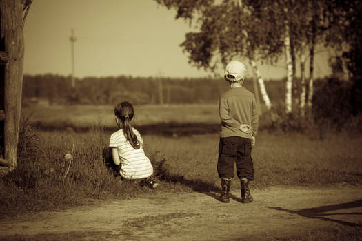 checking the farm