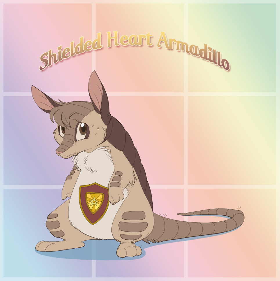 Shielded Heart Armadillo by ThisCrispyKat on DeviantArt