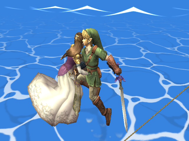 Into Link's arms-SSBB