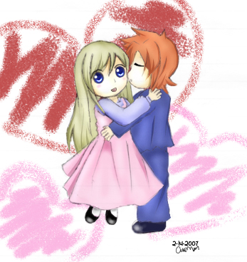 Chibi LukexTear: V Day piccy