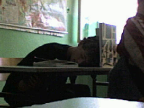 Sleeping student