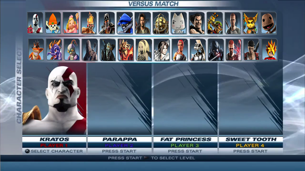 PlayStation AllStars Battle Royale Roster by NintendoFanDj on DeviantArt