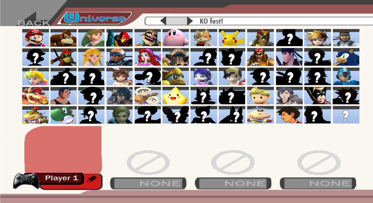 Sbbu Roster Super Smash Bros Universe Starting Roster by NintendoFanDj on DeviantArt