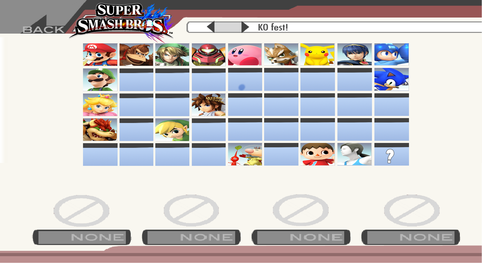 Super Smash Bros. Wii U and 3DS Current Roster