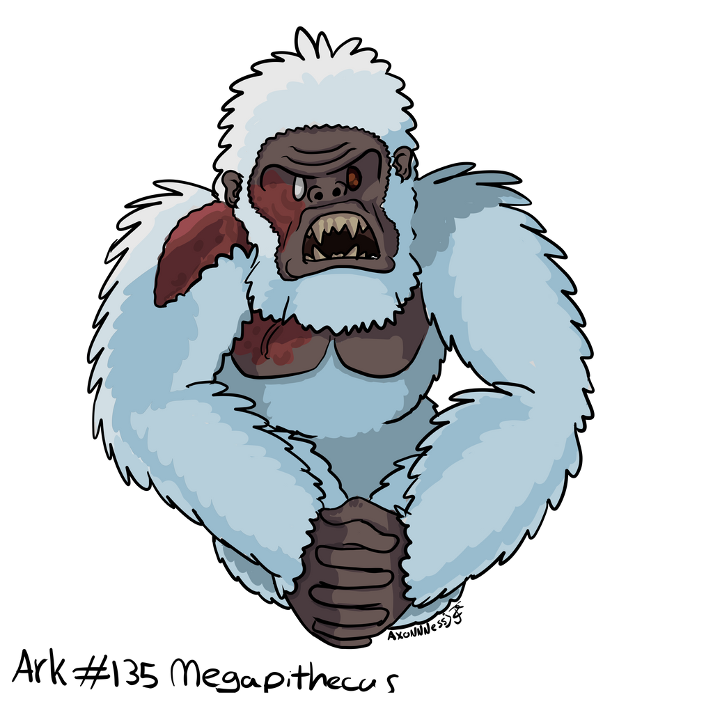 Megapithecus Flag Ark Survival Evolved: Megapithecus by axoNNNessj on DeviantArt