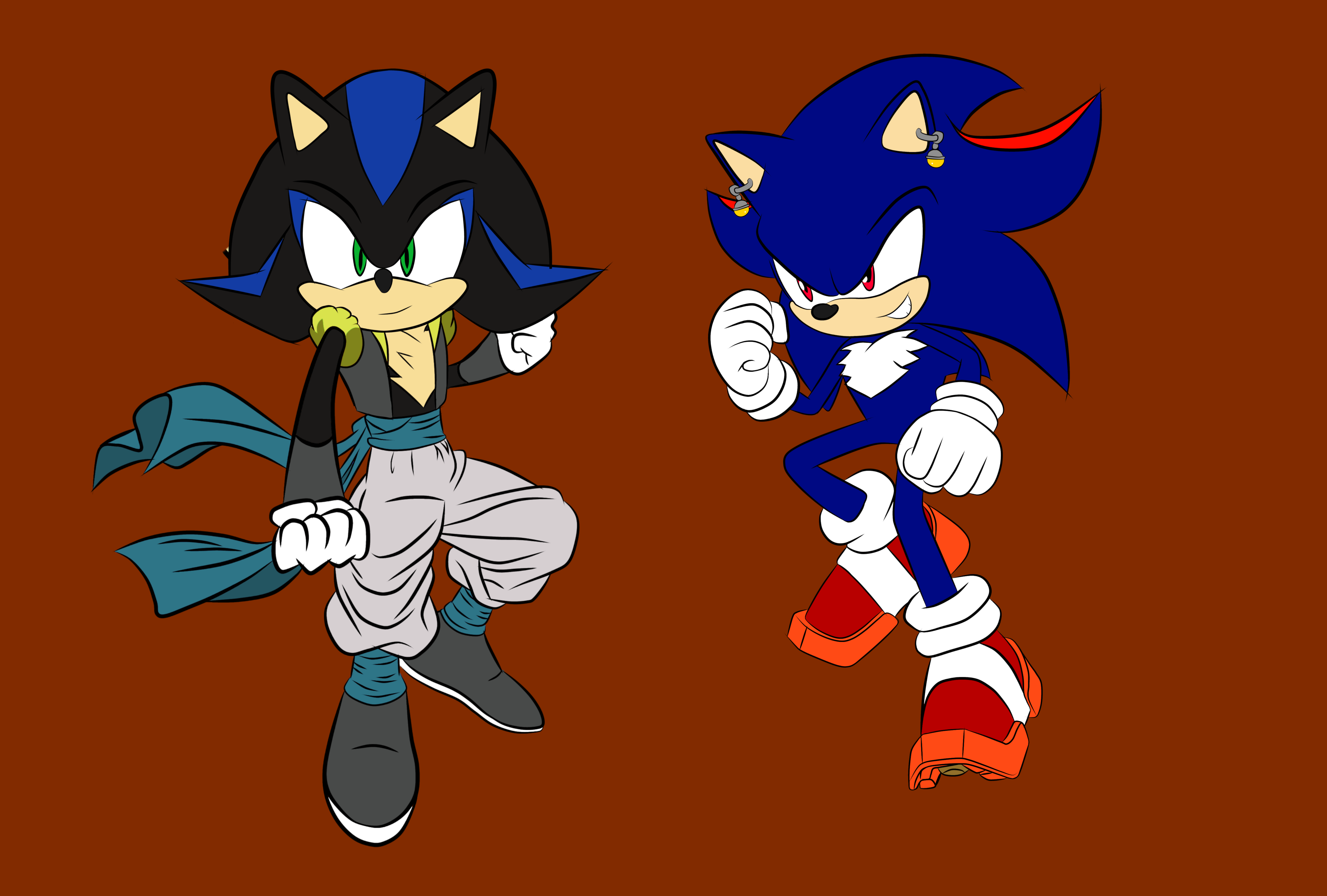 Shadic y sonow by ZALEJM on DeviantArt