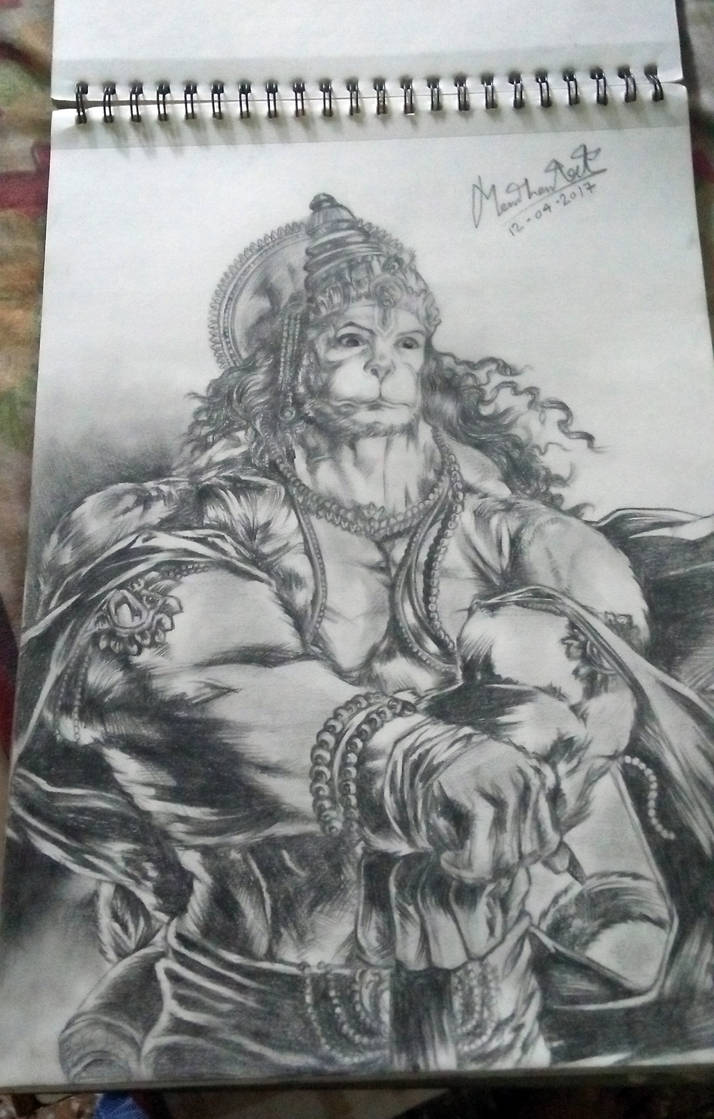 god hanuman by MANTHANART on DeviantArt