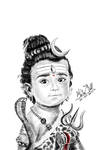Kid Shiva by Manthanart by MANTHANART
