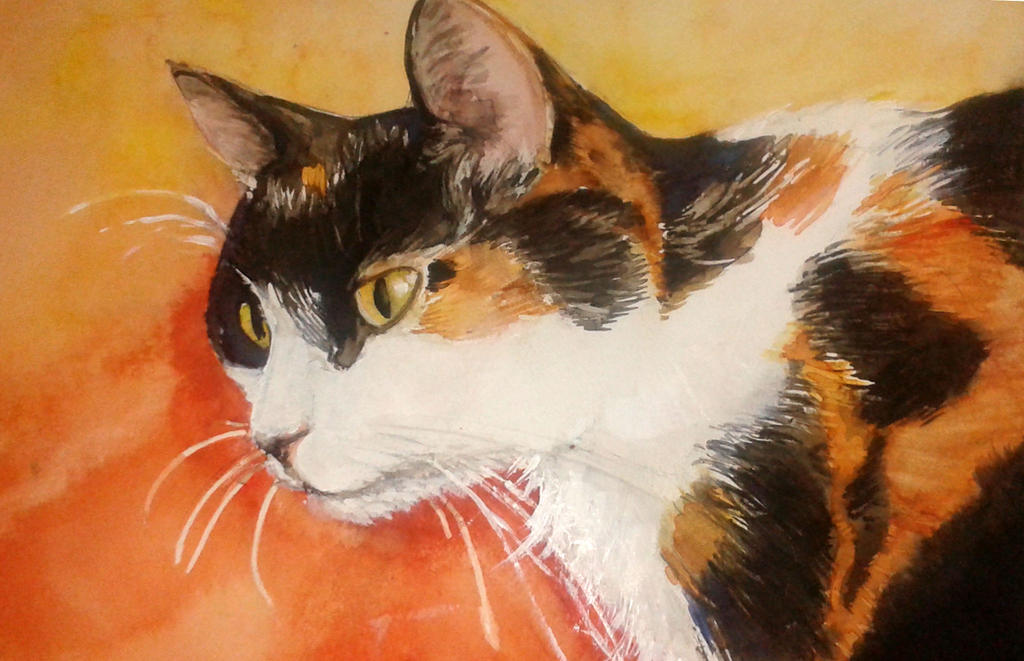 Watercolour Kitty