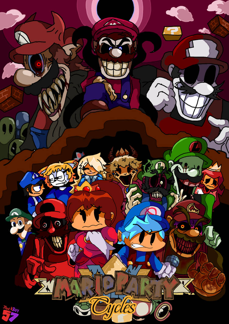 Pool Parti Fnf Fnf Mario Party Cycles poster by Jackboy58 on DeviantArt
