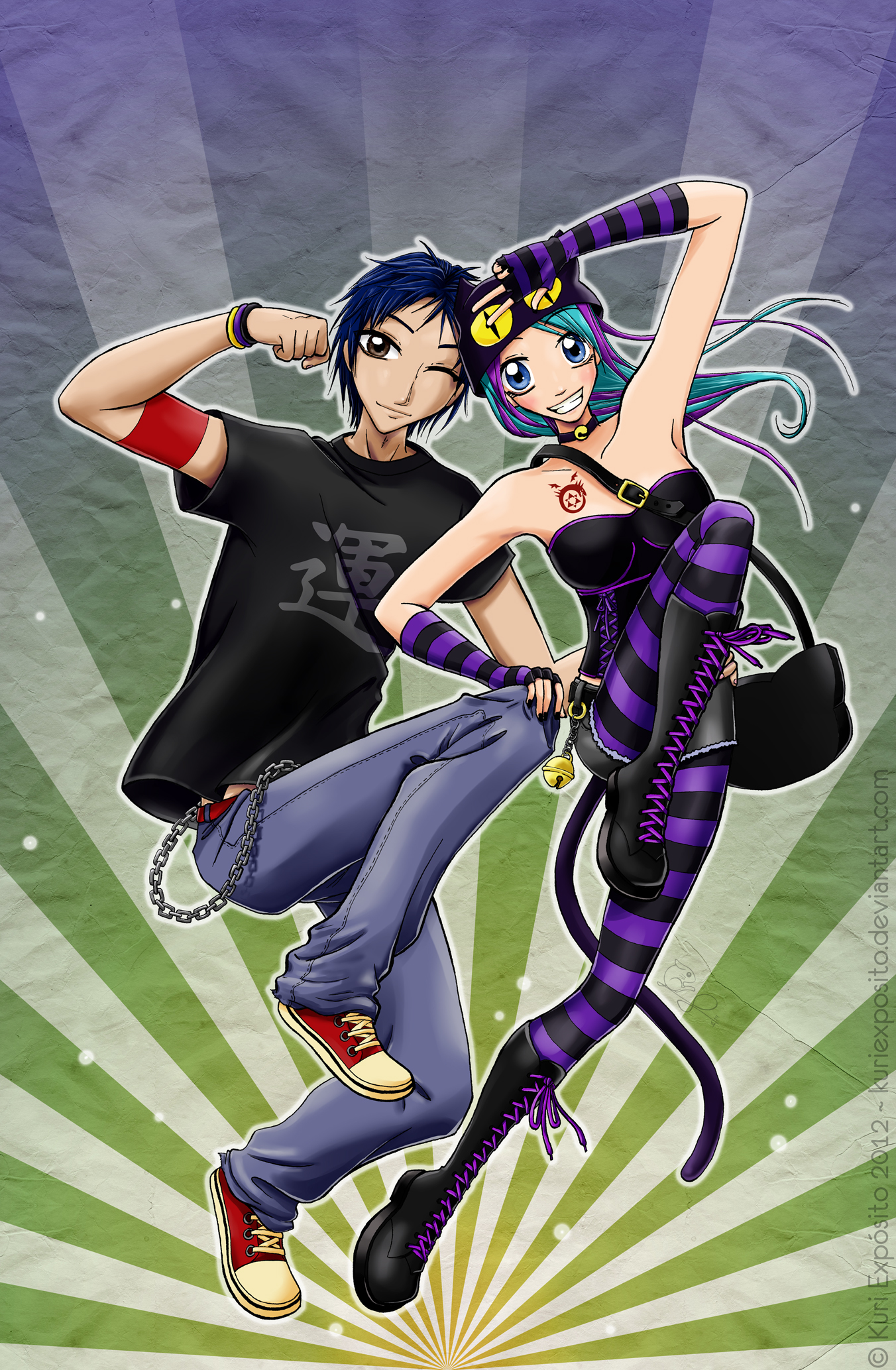 Pareja otaku by KuriExposito on DeviantArt Pareja otaku by KuriExposito on DeviantArt
