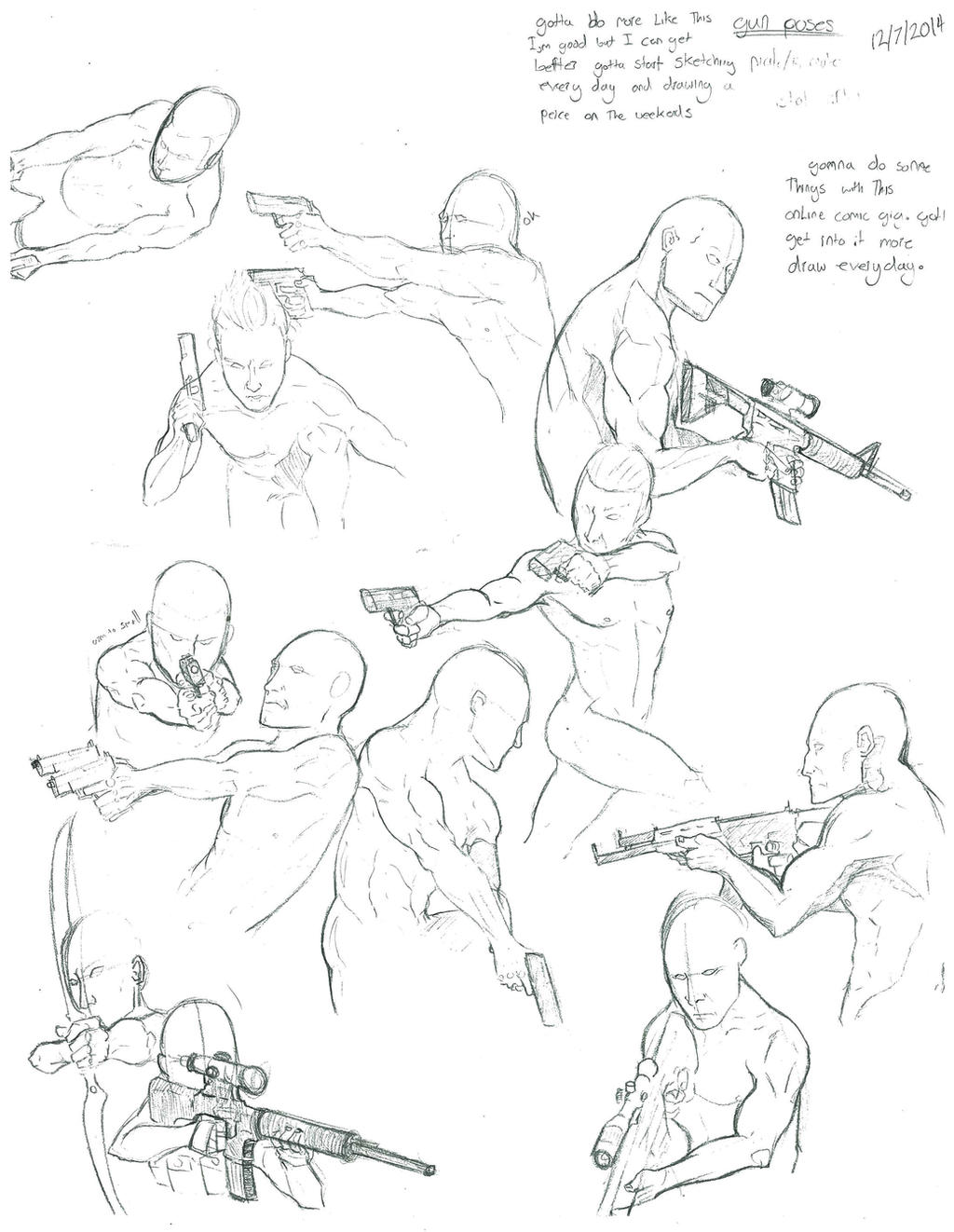 Gun Pose Drawing Reference Gun Pose Drawing Reference