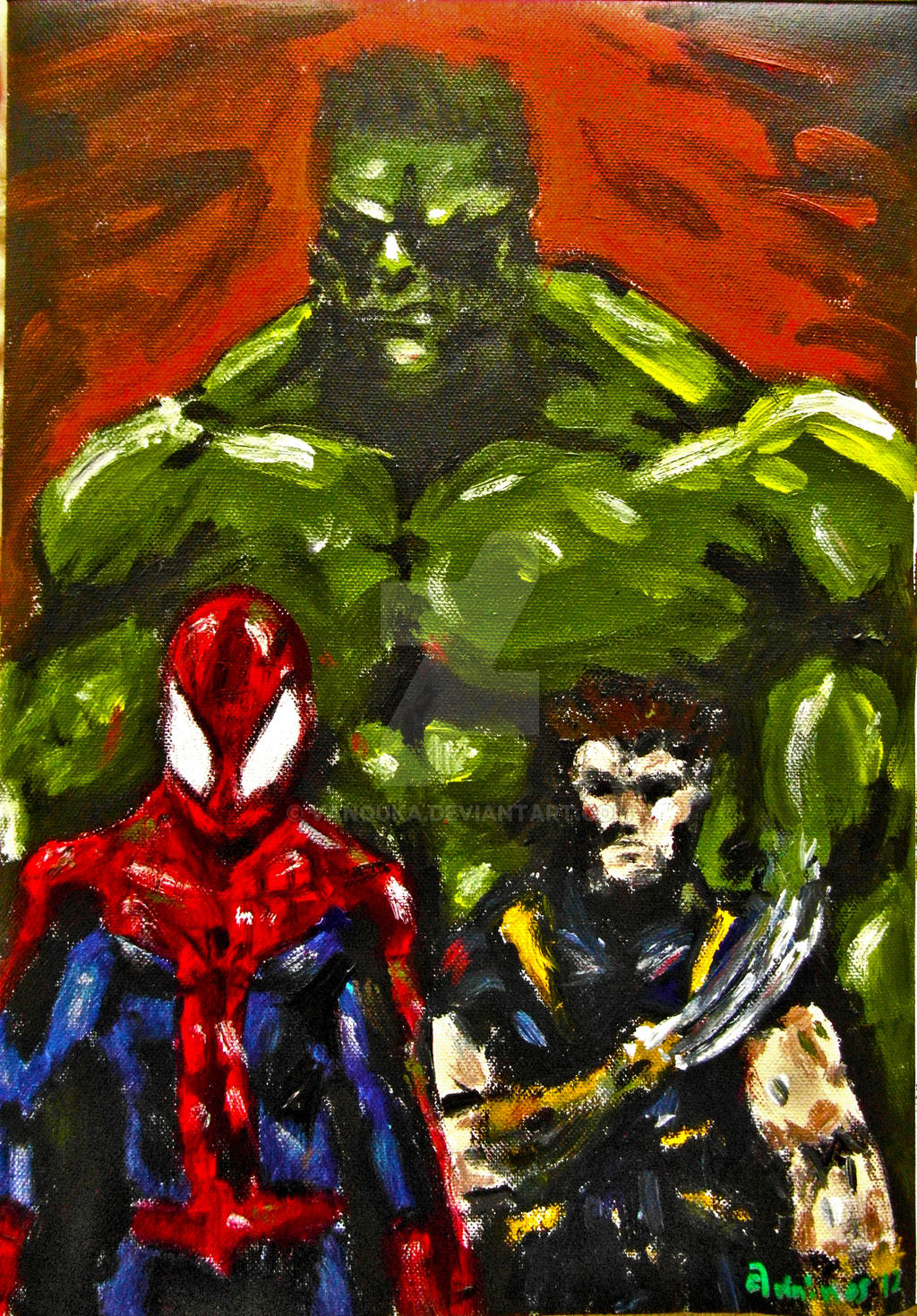 Marvels Spiderman Hulk Wolverine